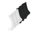 JACK & JONES Nolan Solid tennis Strømper 6-pak - Hvid/Sort