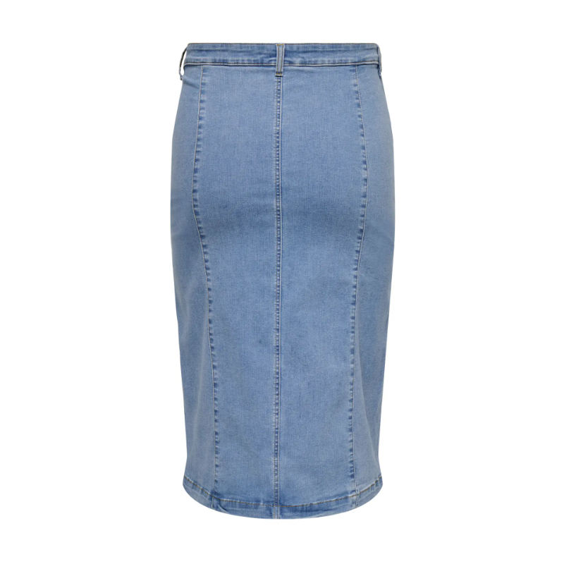 ONLY CARMAKOMA Enya Midi Denim Nederdel - Medium Blue Denim