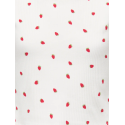 KIDS ONLY Bella Kort S/S T-shirt - Cloud Dancer/Strawberries