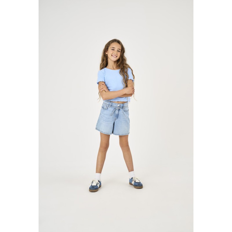 KIDS ONLY Nella S/S Rund Hals Top - Open Air