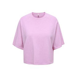 ONLY Loyal 2/4 Strik Pullover - Super Pink
