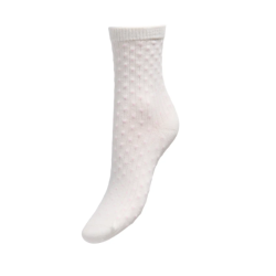 JDY Smile rib strømper - Cloud Dancer / Pink