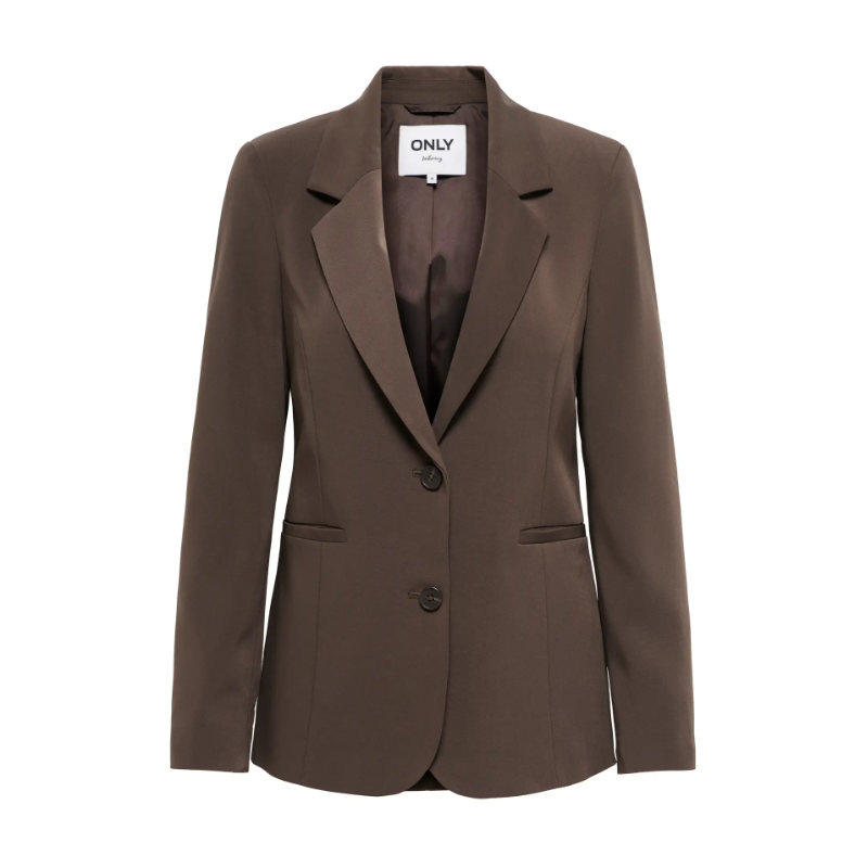 ONLY Dove L/S Fit Blazer - Chocolate Martini