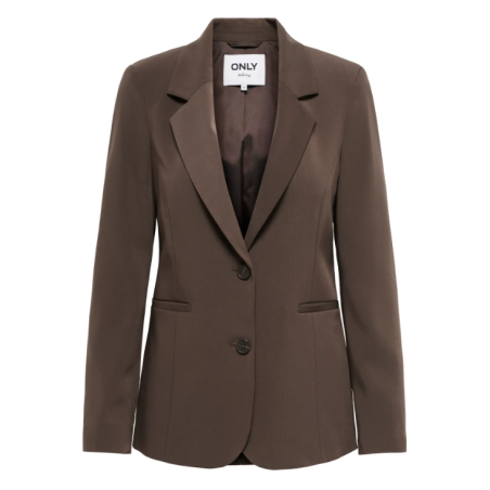 ONLY Dove L/S Fit Blazer - Chocolate Martini