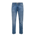 ONLY & SONS Weft Regular Tailered Denim Jeans - Medium Blue Denim