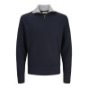 JACK & JONES Beaton Half zip Strik - Sky Captain