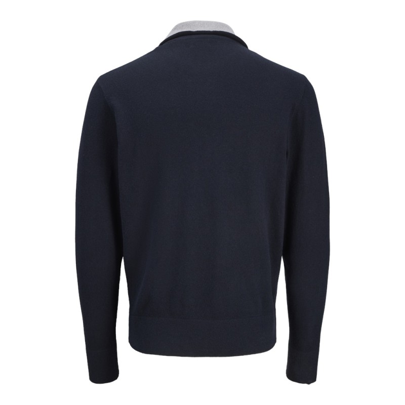 JACK & JONES Beaton Half zip Strik - Sky Captain