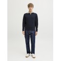 JACK & JONES Beaton Half zip Strik - Sky Captain