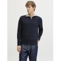 JACK & JONES Beaton Half zip Strik - Sky Captain