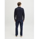 JACK & JONES Beaton Half zip Strik - Sky Captain