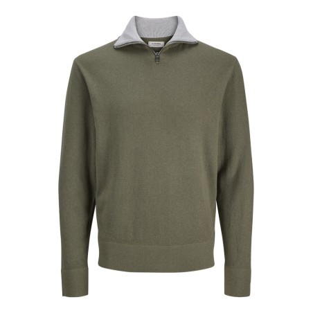 JJ REBEL Beaton Half zip Strik - Beetle