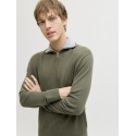 JJ REBEL Beaton Half zip Strik - Beetle