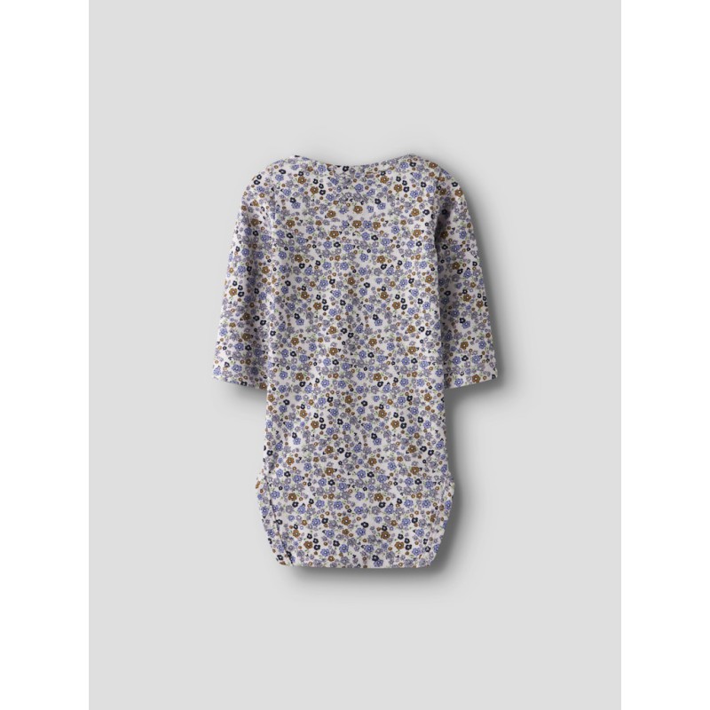 NAME IT Baby Tuline L/S Bodystocking - Lilac Marble