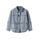 NAME IT KIDS Gloria Denim Jakke - Medium Blue Denim
