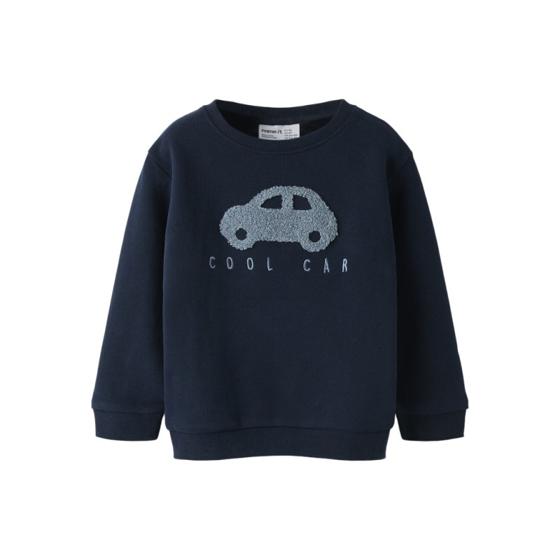 NAME IT Mini Bear Sweatshirt - Dark Sapphire