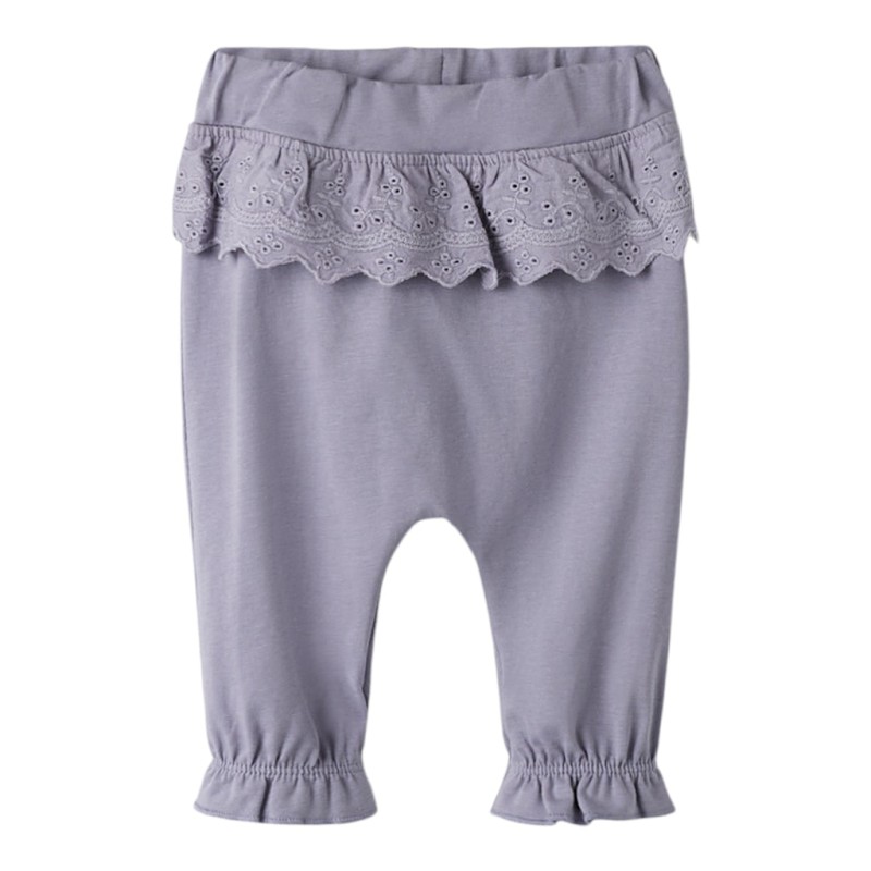 NAME IT Baby Troja Bukser - Lavender Gray