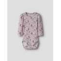 NAME IT Baby Teane L/S Bodystocking - Dawn Pink