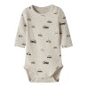 NAME IT Baby Thue L/S Bodystocking - Peyote Melange