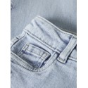 NAME IT Mini Bella Mom Broderi Jeans - Light Blue Denim / Flower