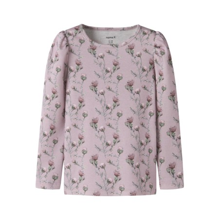 NAME IT Mini Teane L/S Slim Bluse - Dawn Pink