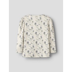 NAME IT Mini Teane L/S Slim Bluse - Peyote Melange