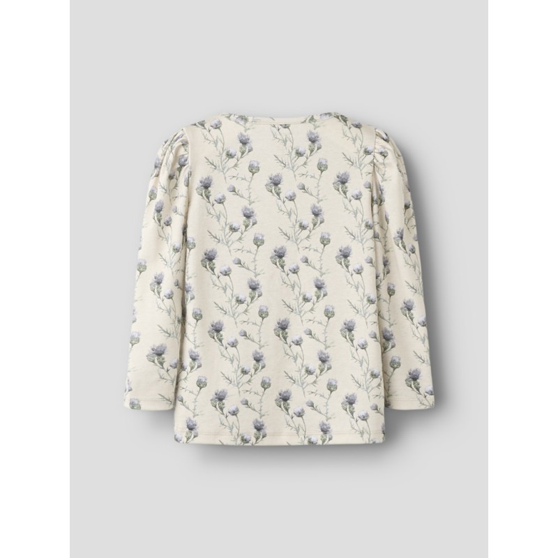 NAME IT Mini Teane L/S Slim Bluse - Pumice Stone
