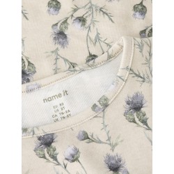 NAME IT Mini Teane L/S Slim Bluse - Peyote Melange