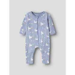 NAME IT Baby/Mini Svane Lynlås Natdragt - Endless Sky