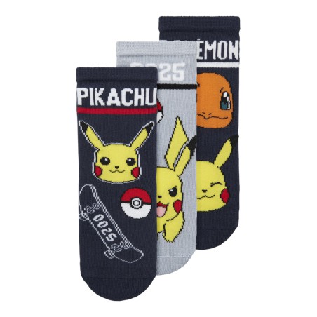 NAME IT Mini Santiago 3-pak Pokemon Strømper - Navy Blazer