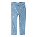 NAME IT MINI Salli Denim Leggings - Light Blue Denim / Heart