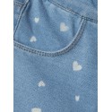 NAME IT MINI Salli Denim Leggings - Light Blue Denim / Heart