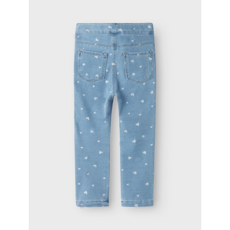 NAME IT MINI Salli Denim Leggings - Light Blue Denim / Heart