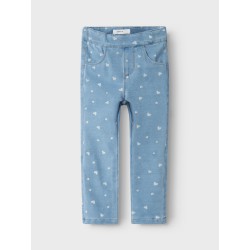 NAME IT MINI Salli Denim Leggings - Light Blue Denim / Heart