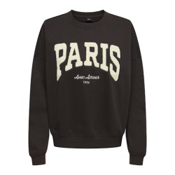 JDY Mesa L/S Broderi Sweatshirt - Ganache