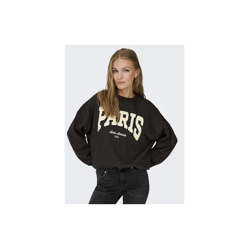JDY Mesa langærmet sweatshirt - Ganache