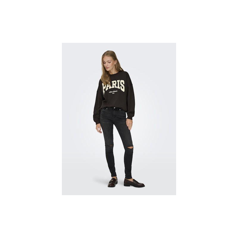 JDY Mesa langærmet sweatshirt - Ganache