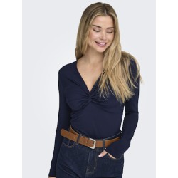 ONLY Lone L/S 'Knude' Top - Night Sky