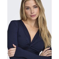 ONLY Lone L/S 'Knude' Top - Night Sky