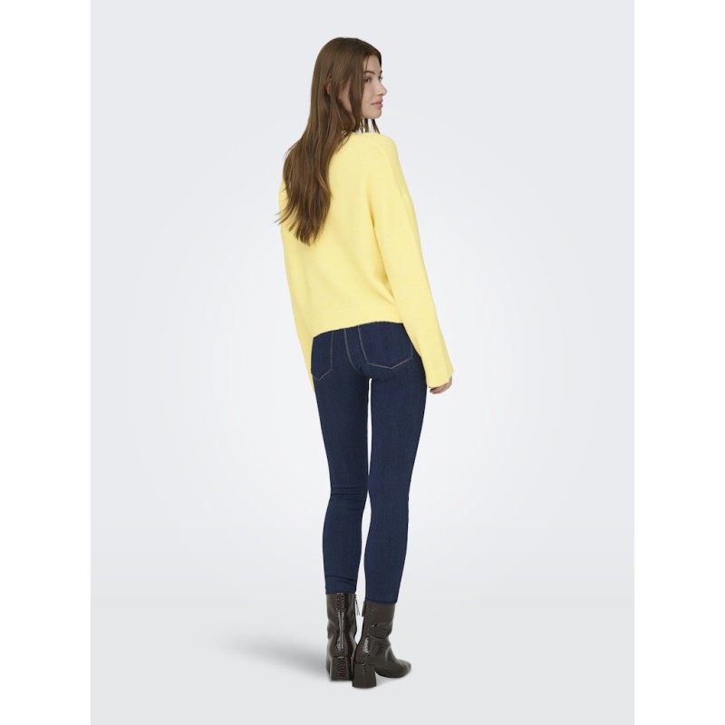 ONLY Simoni  L/S O-Neck Pullover - Mellow Yellow