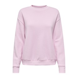 JDY Nanna L/S Text Sweatshirt - Pink Lady