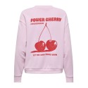 JDY Nanna L/S Text Sweatshirt - Pink Lady