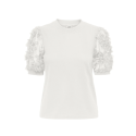 JDY Fairview Sweat Top - Cloud Dancer