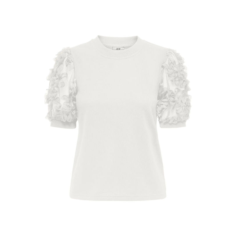 JDY Fairview Sweat Top - Cloud Dancer