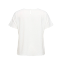 ONLY CARMAKOMA Metta V-Hals S/S Top - Cloud Dancer