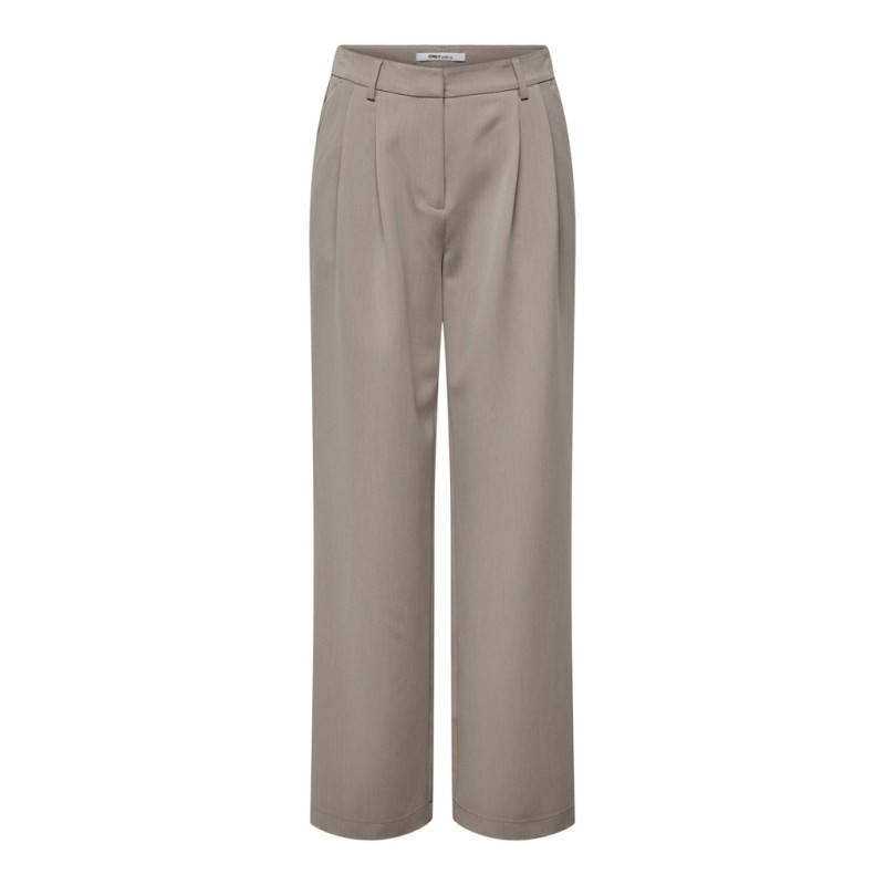 ONLY Hattie Pleat HW Mel Bukser - Taupe Gray