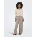 ONLY Hattie Pleat HW Mel Bukser - Taupe Gray