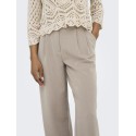 ONLY Hattie Pleat HW Mel Bukser - Taupe Gray