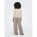 ONLY Hattie Pleat HW Mel Bukser - Taupe Gray