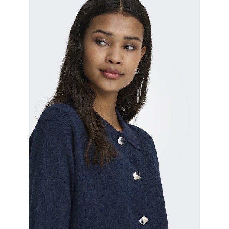 JDY Prime 2/4 Krave Strik Cardigan - Total Eclipse