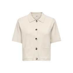 JDY Prime 2/4 Krave Strik Cardigan - Whitecap Gray